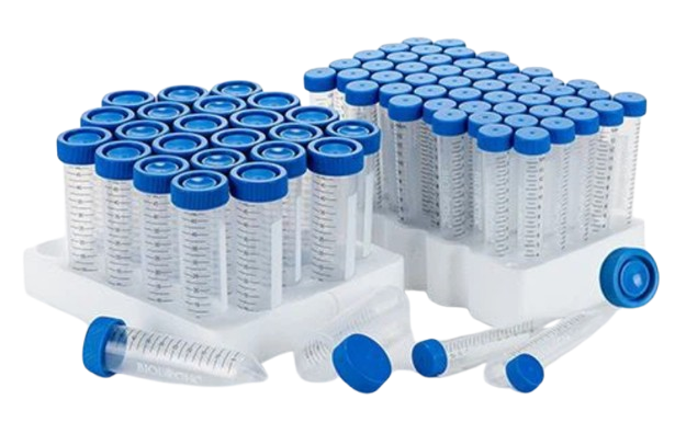 Tubos de centrífuga de 15 ml con tapa plana
